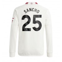 Camisa de time de futebol Manchester United Jadon Sancho #25 Replicas 3º Equipamento 2023-24 Manga Comprida